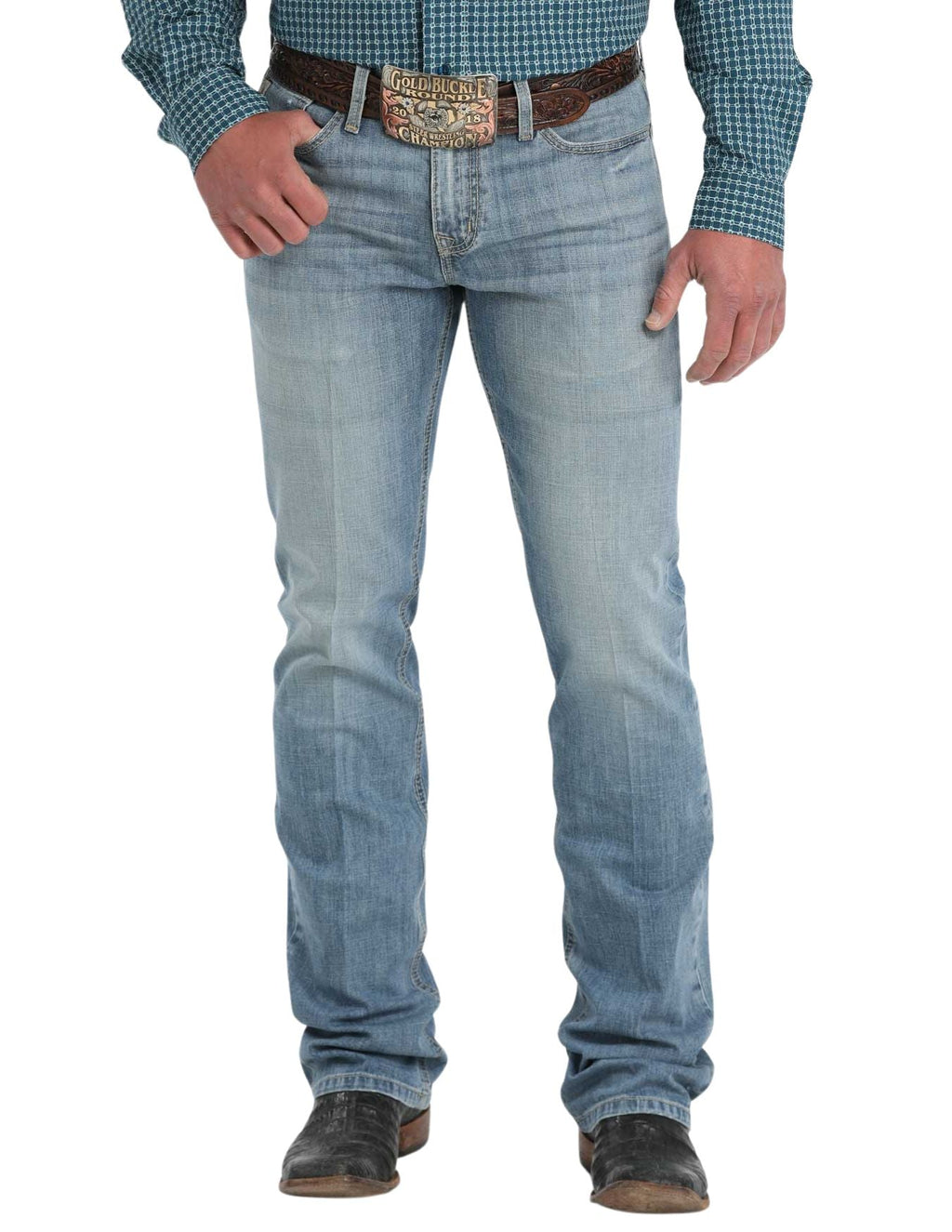 Cinch Mens Ian Light Stone Bootcut Jeans