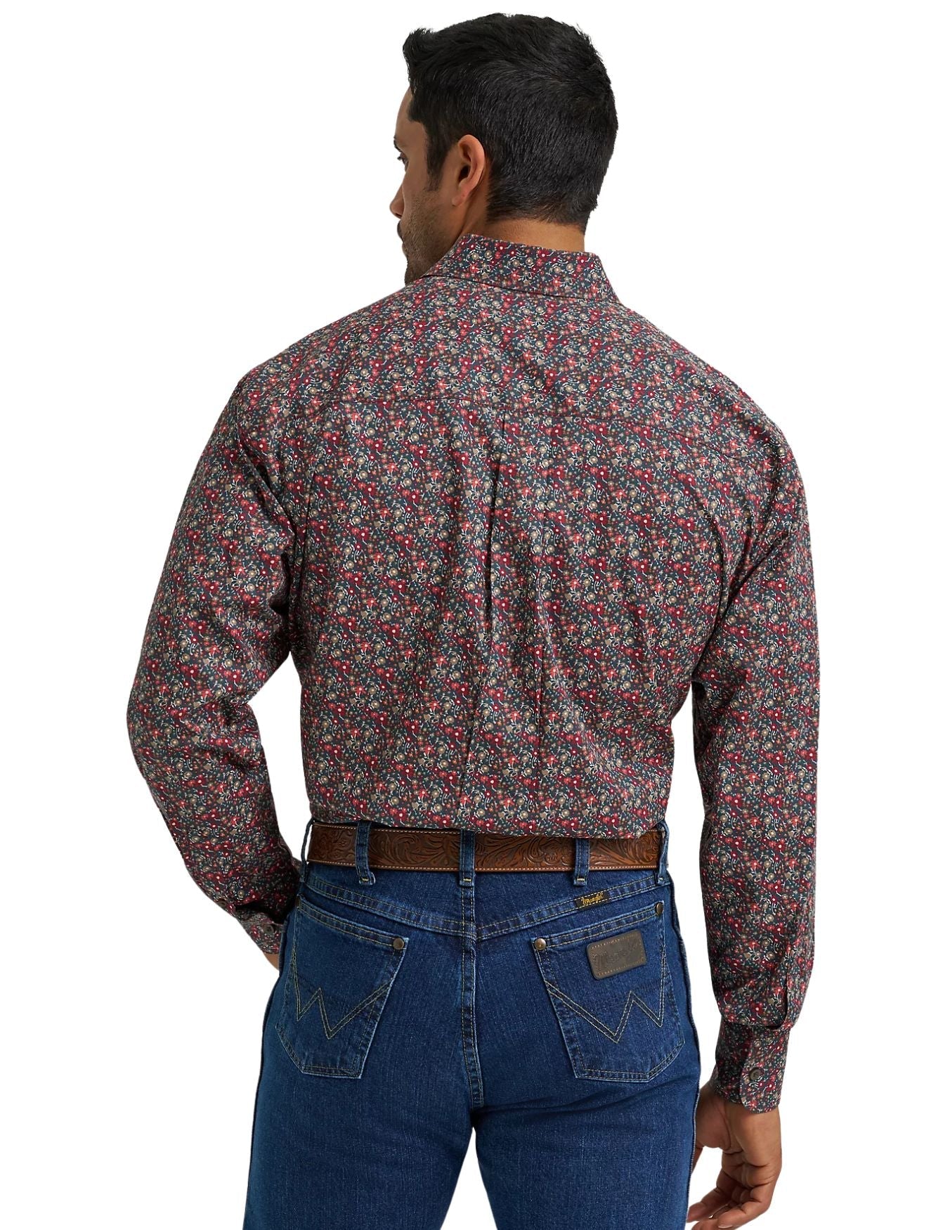 Wrangler Mens George Straitâ„?Long Sleeve Button Down Shirt