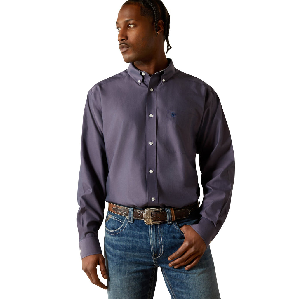 Ariat Mens Solid Pinpoint Oxford Classic Fit Shirt