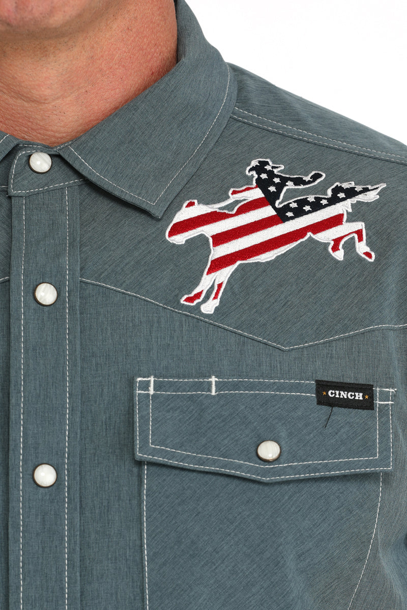 Cinch Mens Arenaflex Bronc Camp Shirt