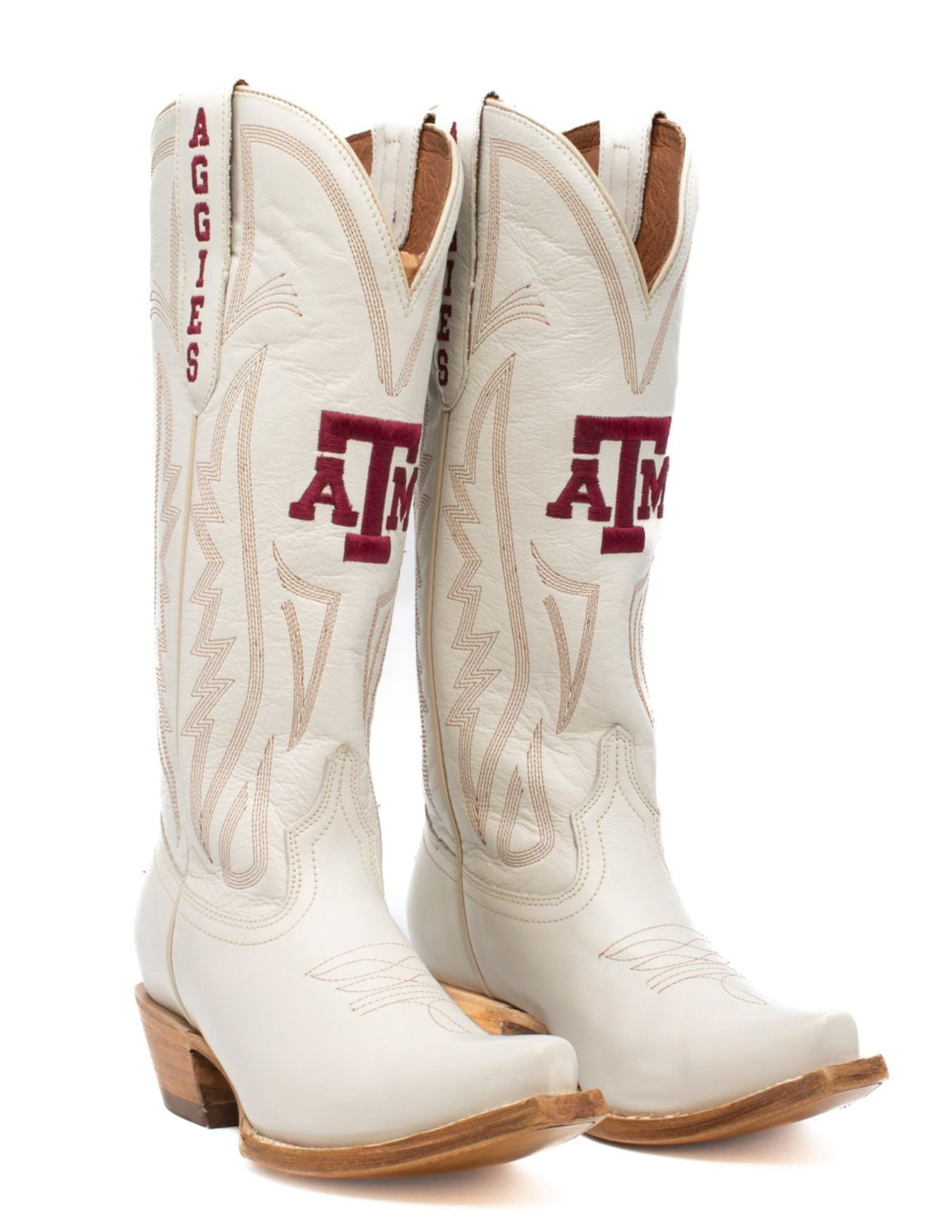 Gameday Womens Texas A&M Ivory Western Boots