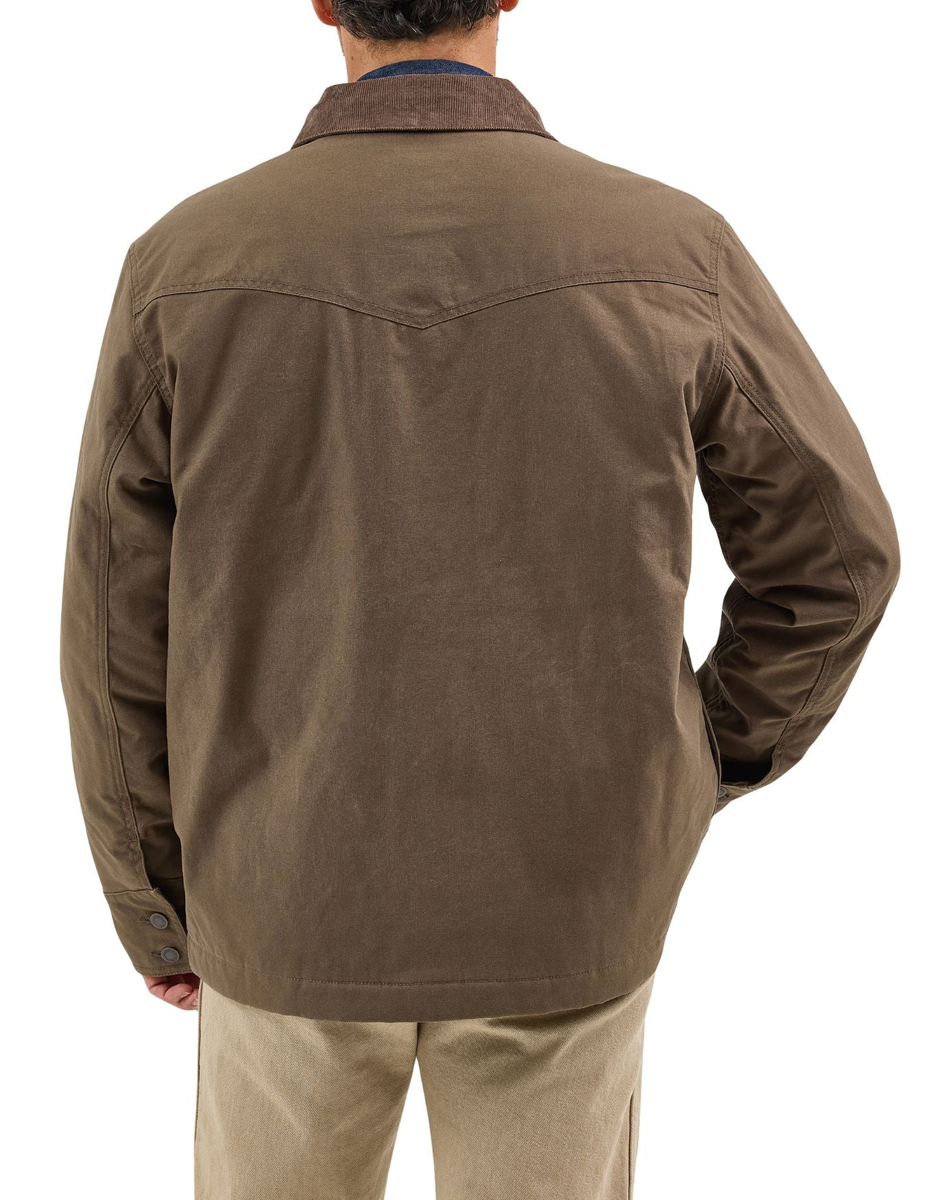 Wrangler Mens  Western Lined Canvas Barn Coat