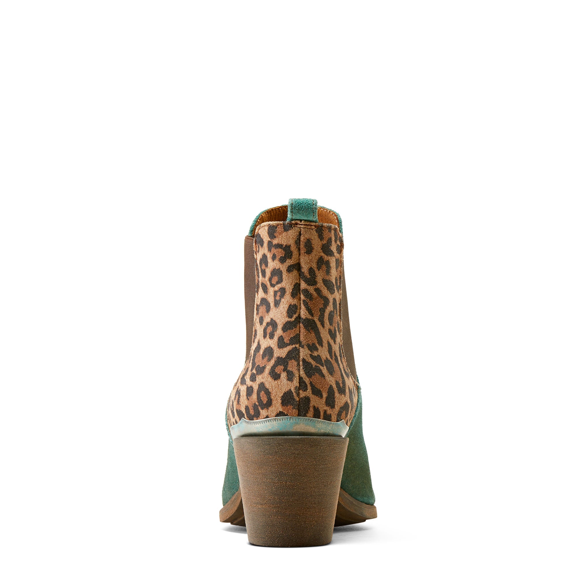 Ariat Womens Bradley Turquoise Leopard Booties