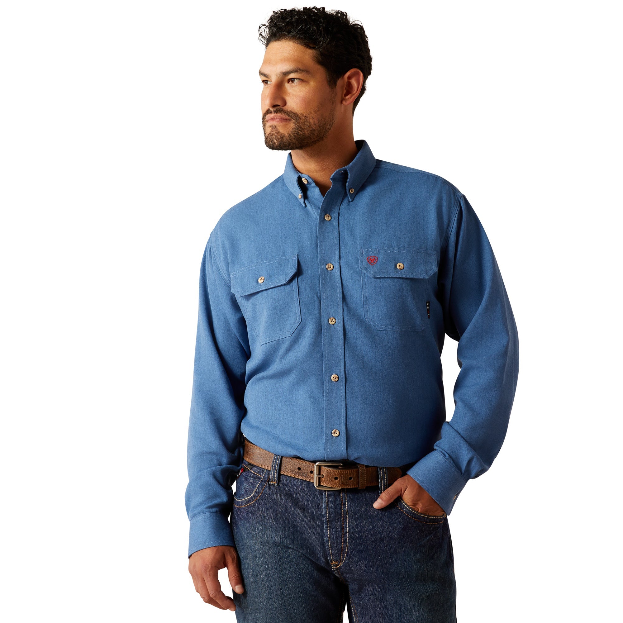 Ariat Mens Blue FR Air Inherent Work Shirt