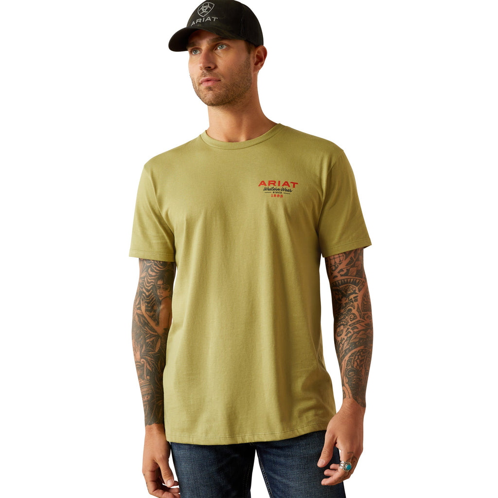Ariat Mens Olive Full Circle T-Shirt