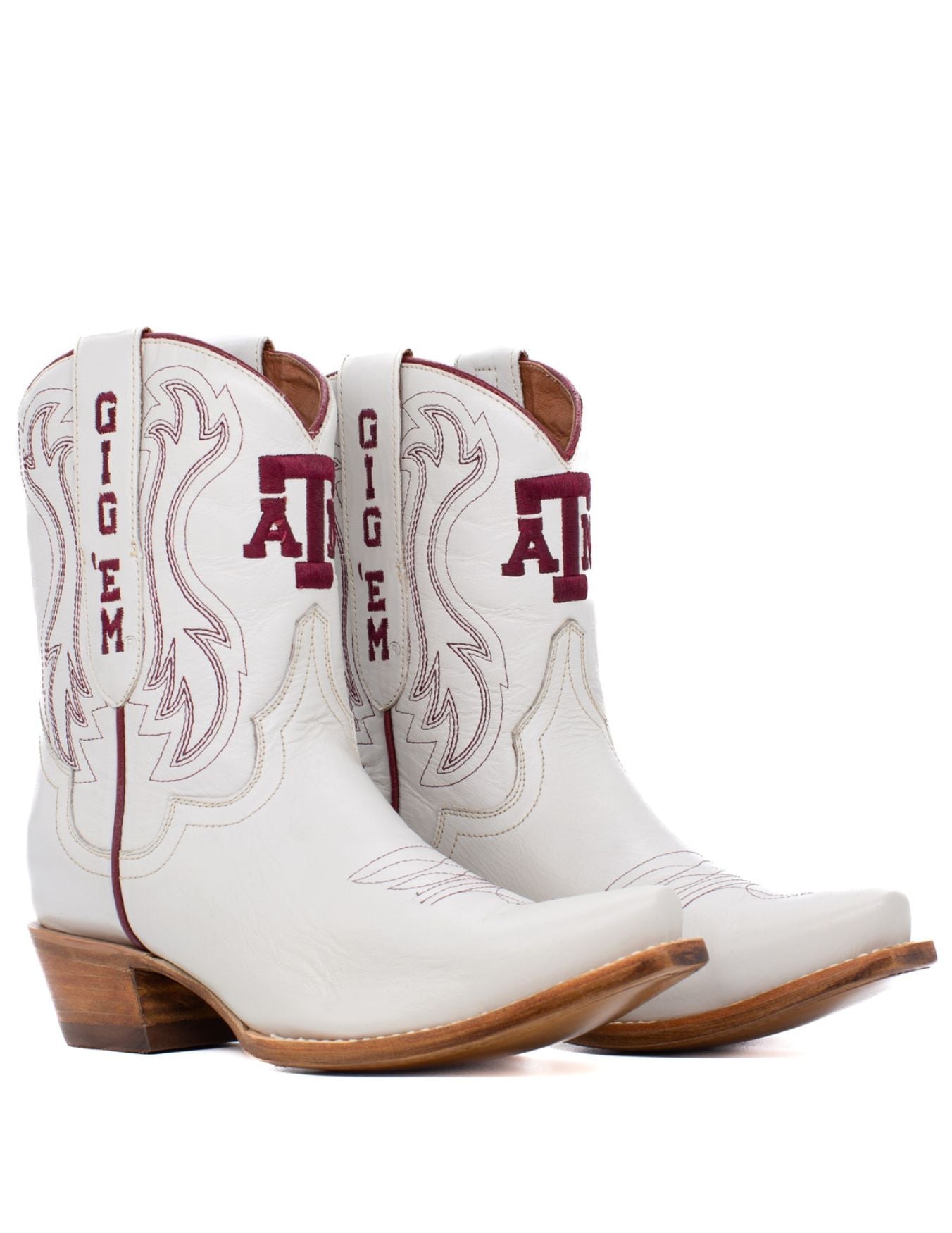 Gameday Womens Sarah Shorty Ivory Texas A&M Boots