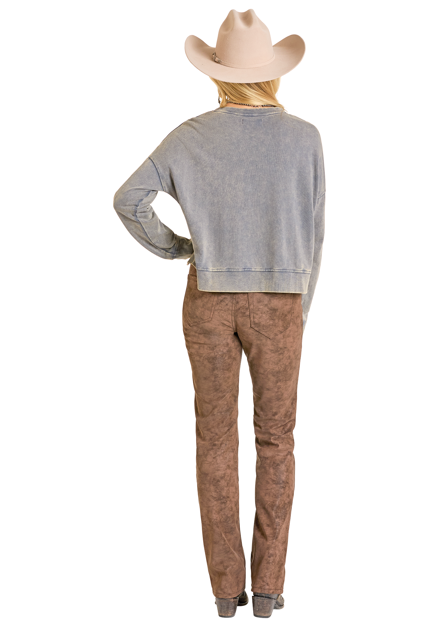 Panhandle Womens Grey Graphic Pullover