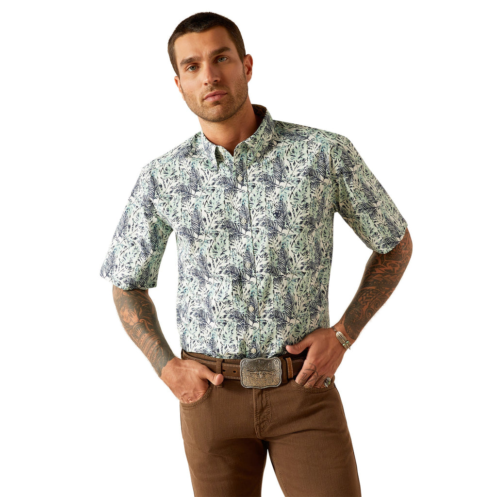 Ariat Mens Blue Cyrus Classic Fit Shirt