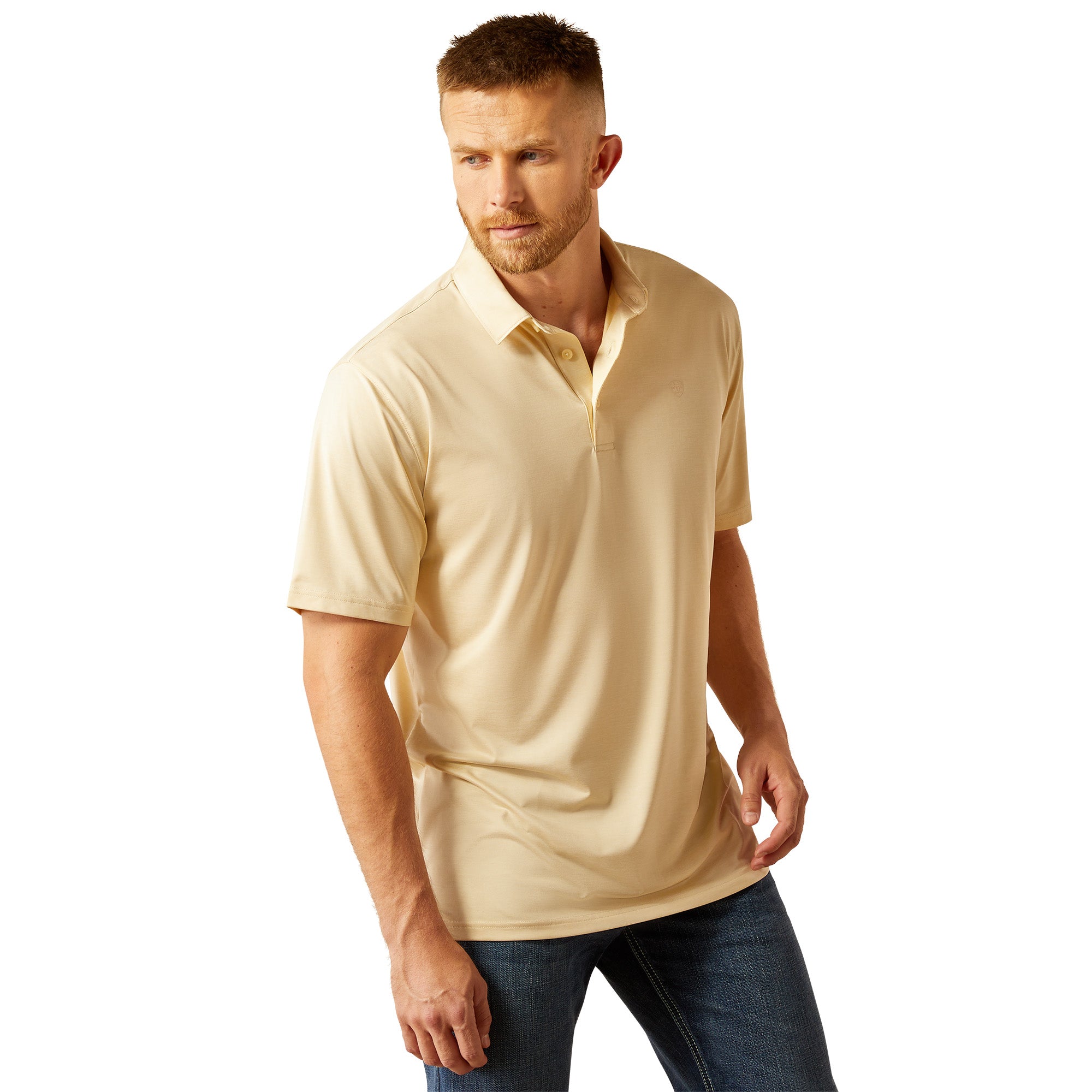 Ariat Mens Bleached Sand Charger 2.0 Polo