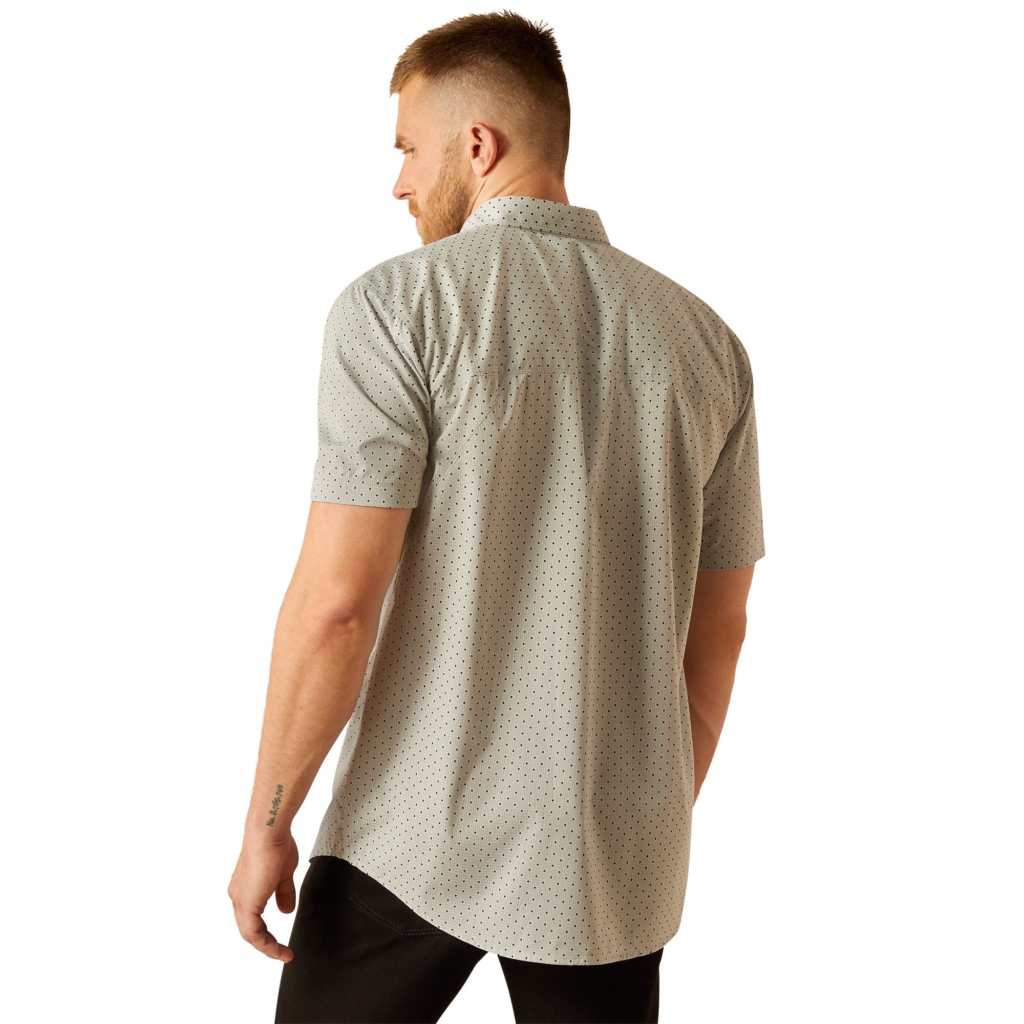 Ariat Mens Grey 360 Airflow Classic Fit Shirt