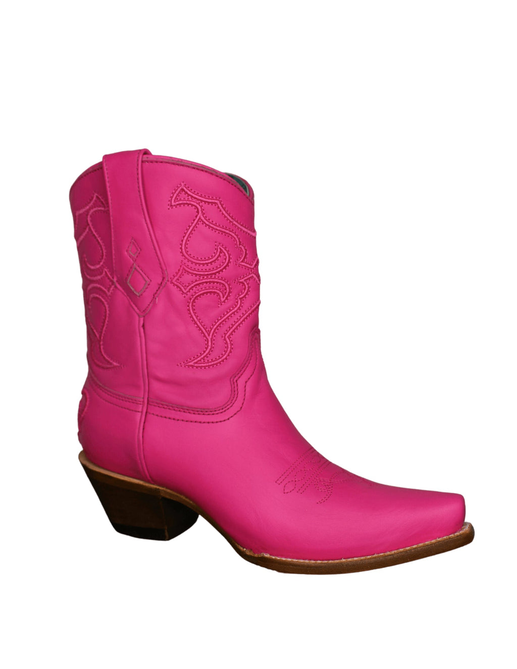 Corral Womens Fuchsia 8.5"  Embroidery Ankle Boots