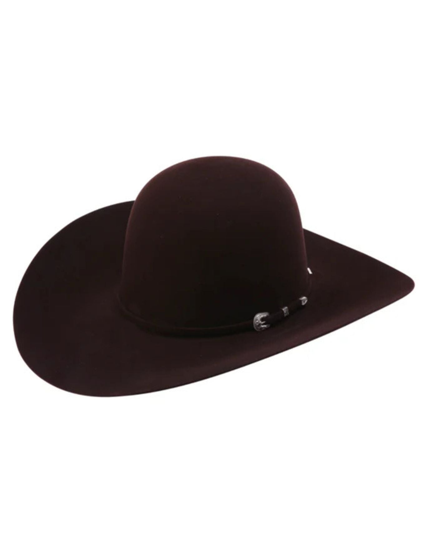 American Hat Company 10X Black Cherry Open Crown Felt Hat