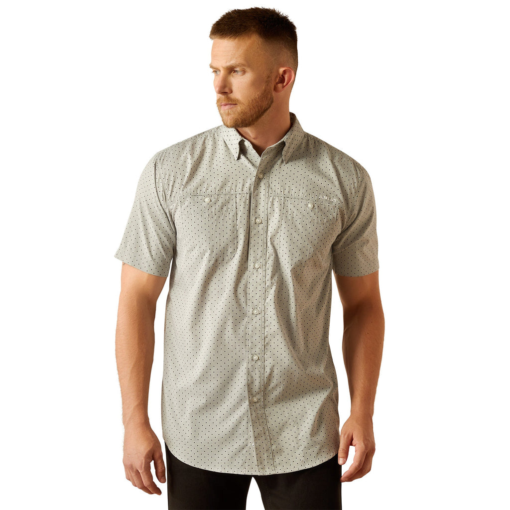 Ariat Mens Grey 360 Airflow Classic Fit Shirt