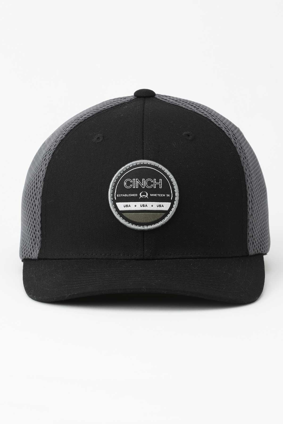 Cinch Mens Black FlexFit Cap