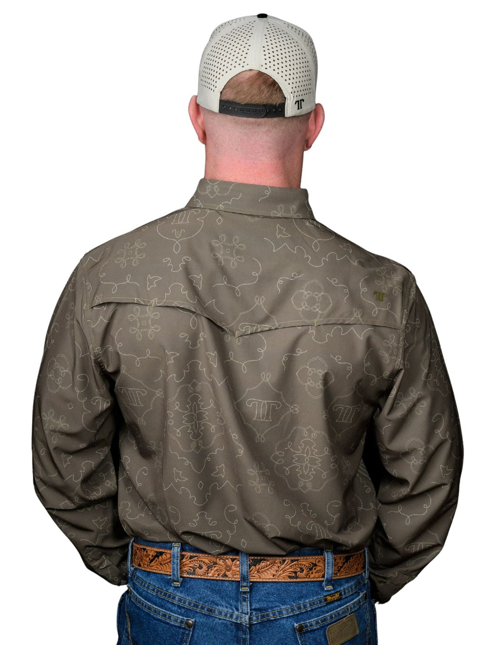 Ferrell Mens The Carson Green Long Sleeve Shirt