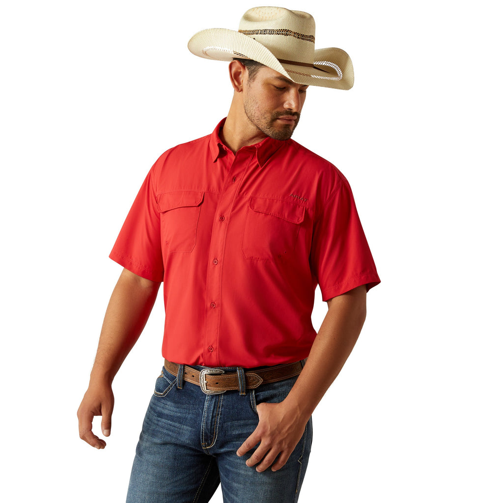 Ariat Mens Haute Red VentTEK Outbound Classic Fit Shirt