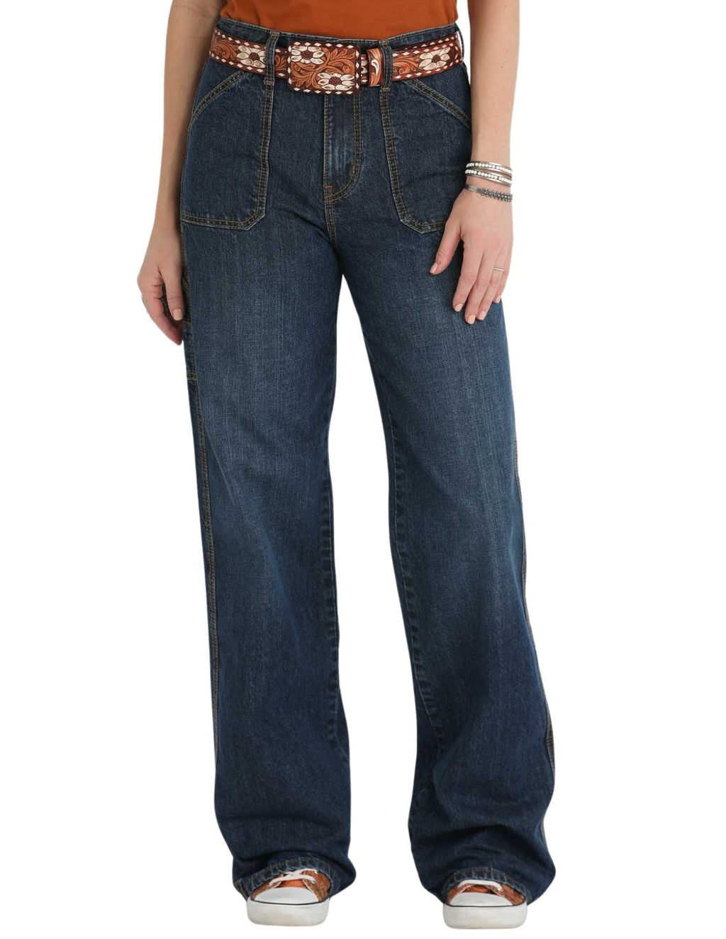 Cinch Womens Casey Loose Fit Wide Leg Jeans