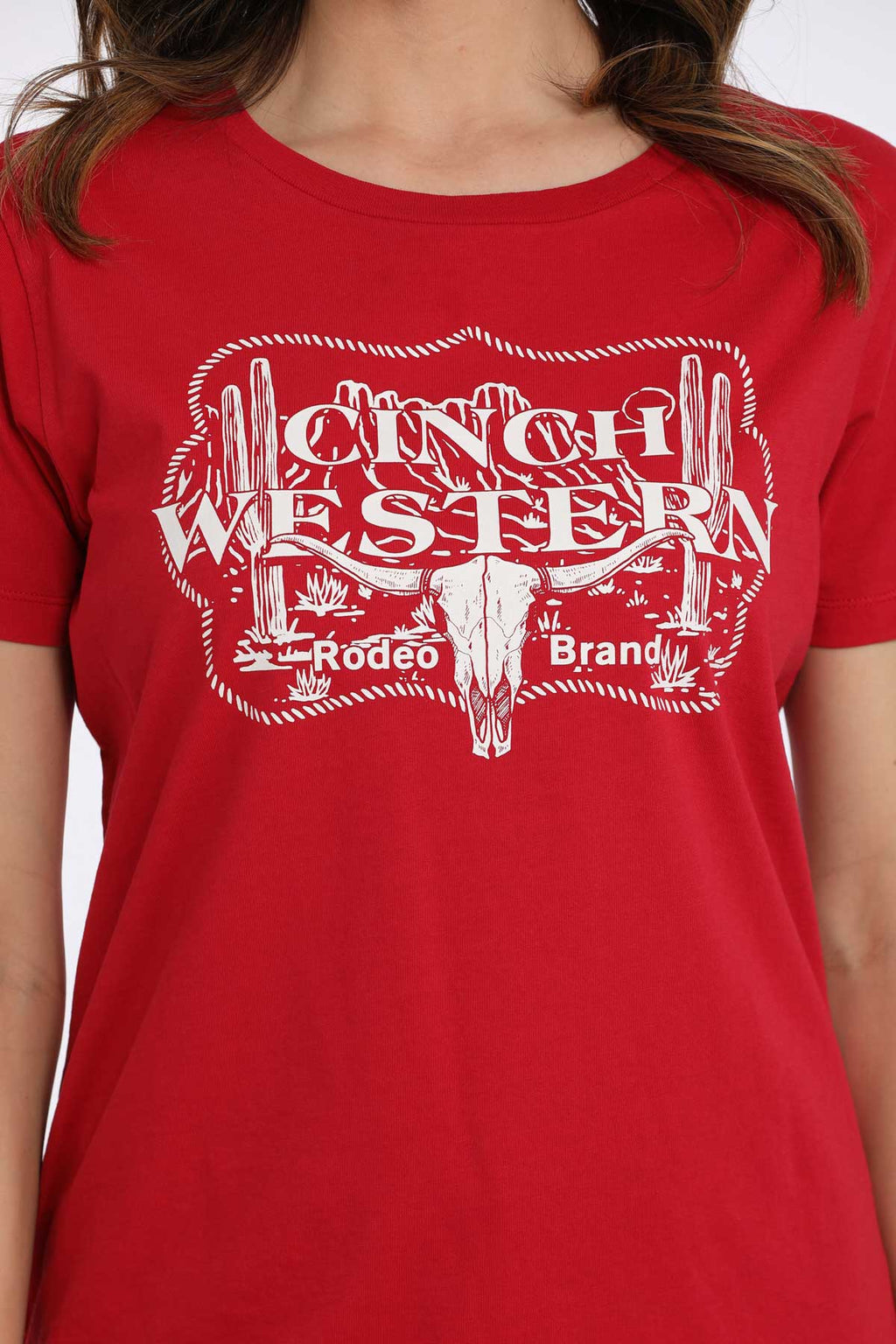 Cinch Womens Red Western T-Shirt