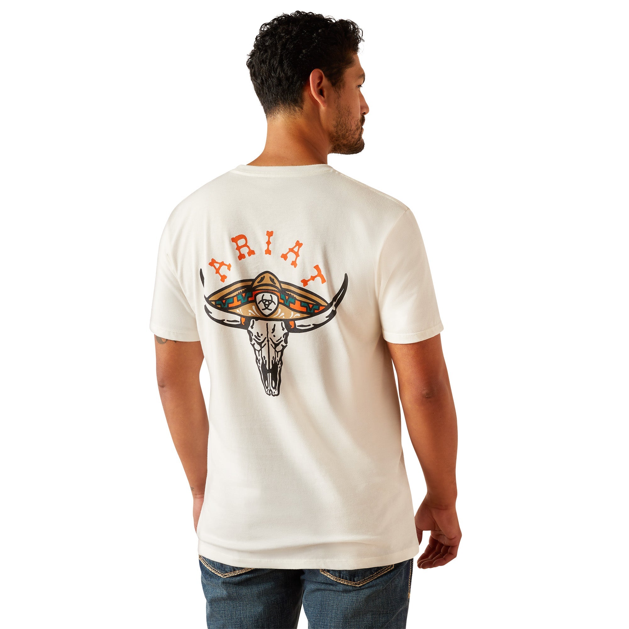 Ariat Mens White Mexicali T-Shirt