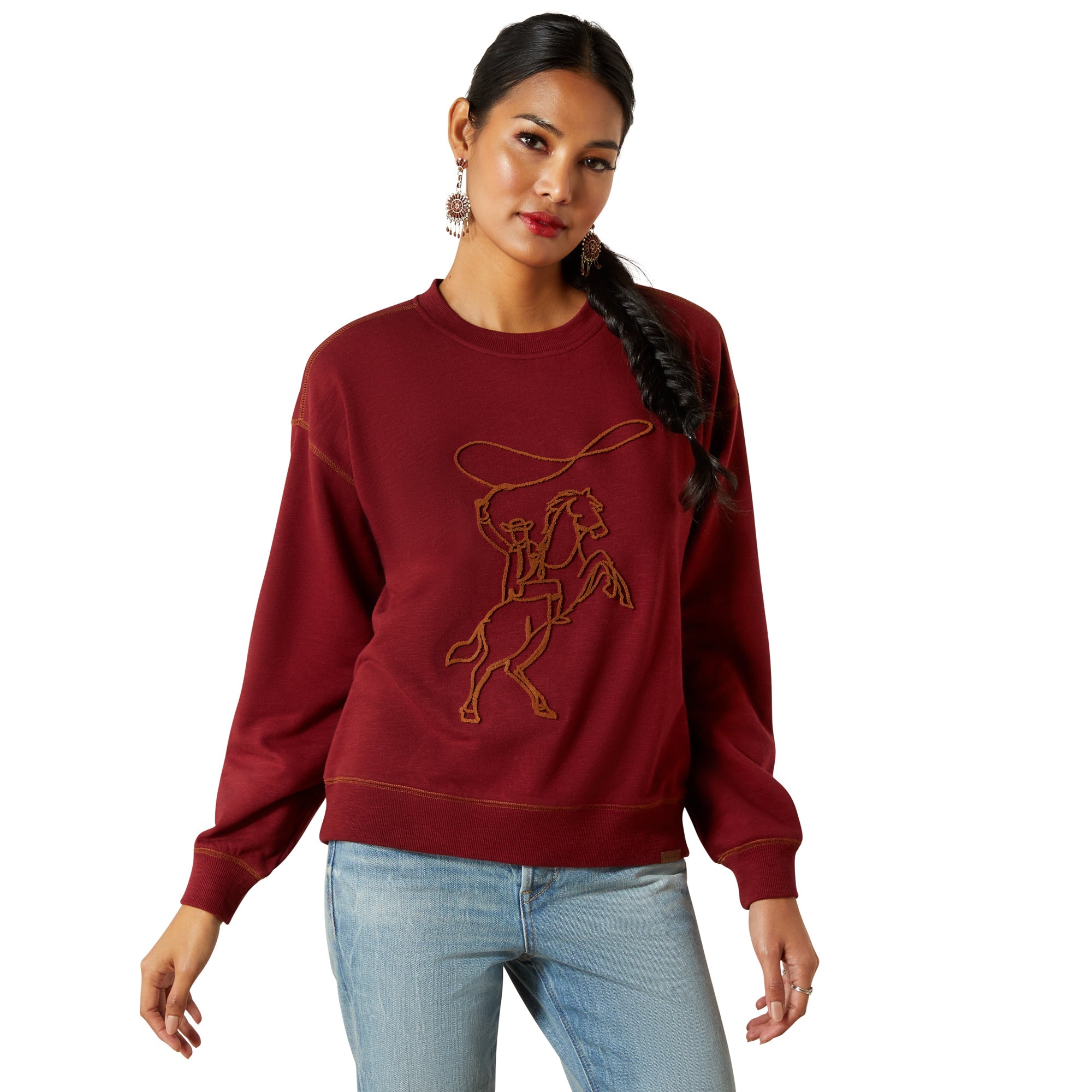 Ariat Womens Cabernet Lasso Sweatshirt