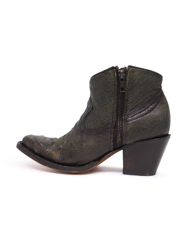 Corral Womens Olive Green Ostrich Boots