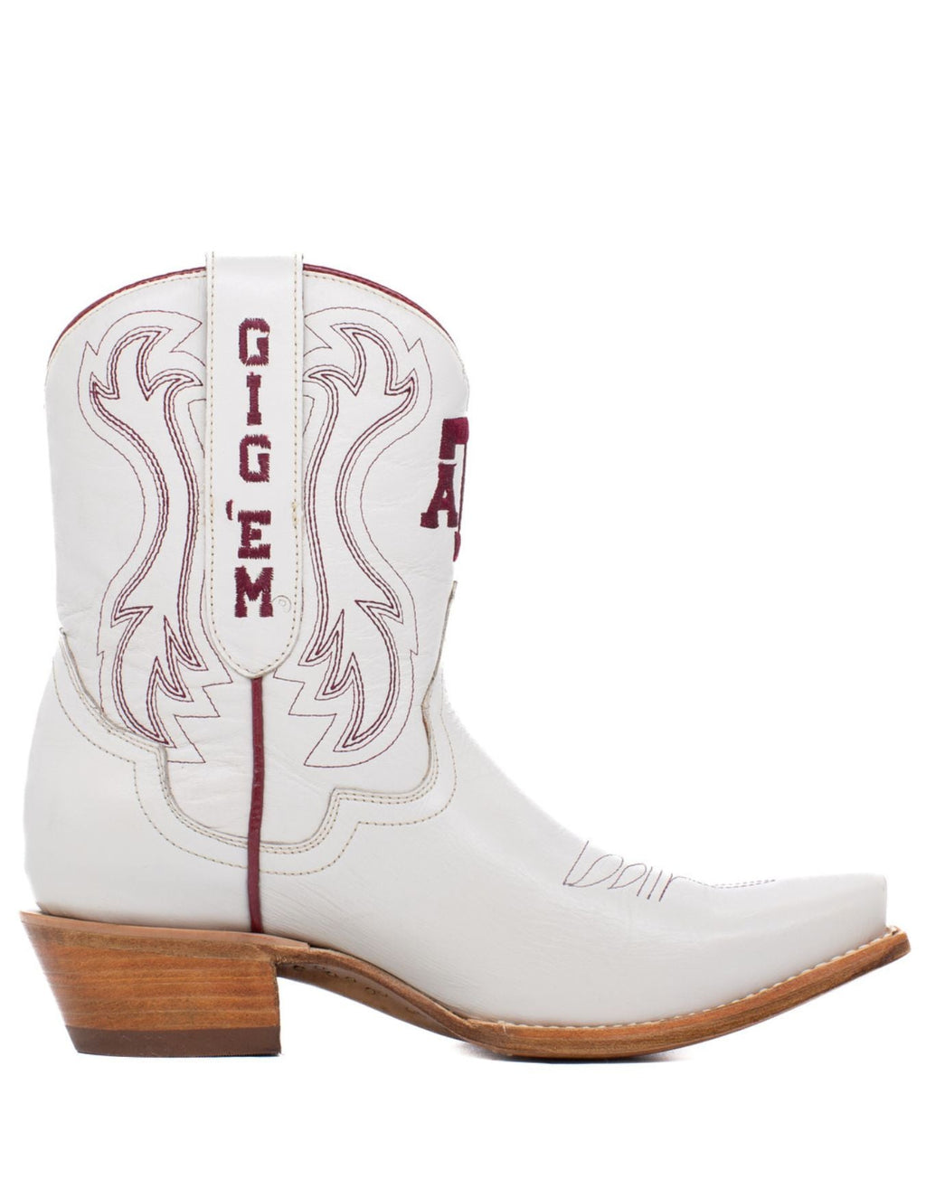 Gameday Womens Sarah Shorty Ivory Texas A&M Boots