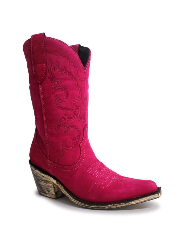 Liberty Black Womens Fucsia Bootie