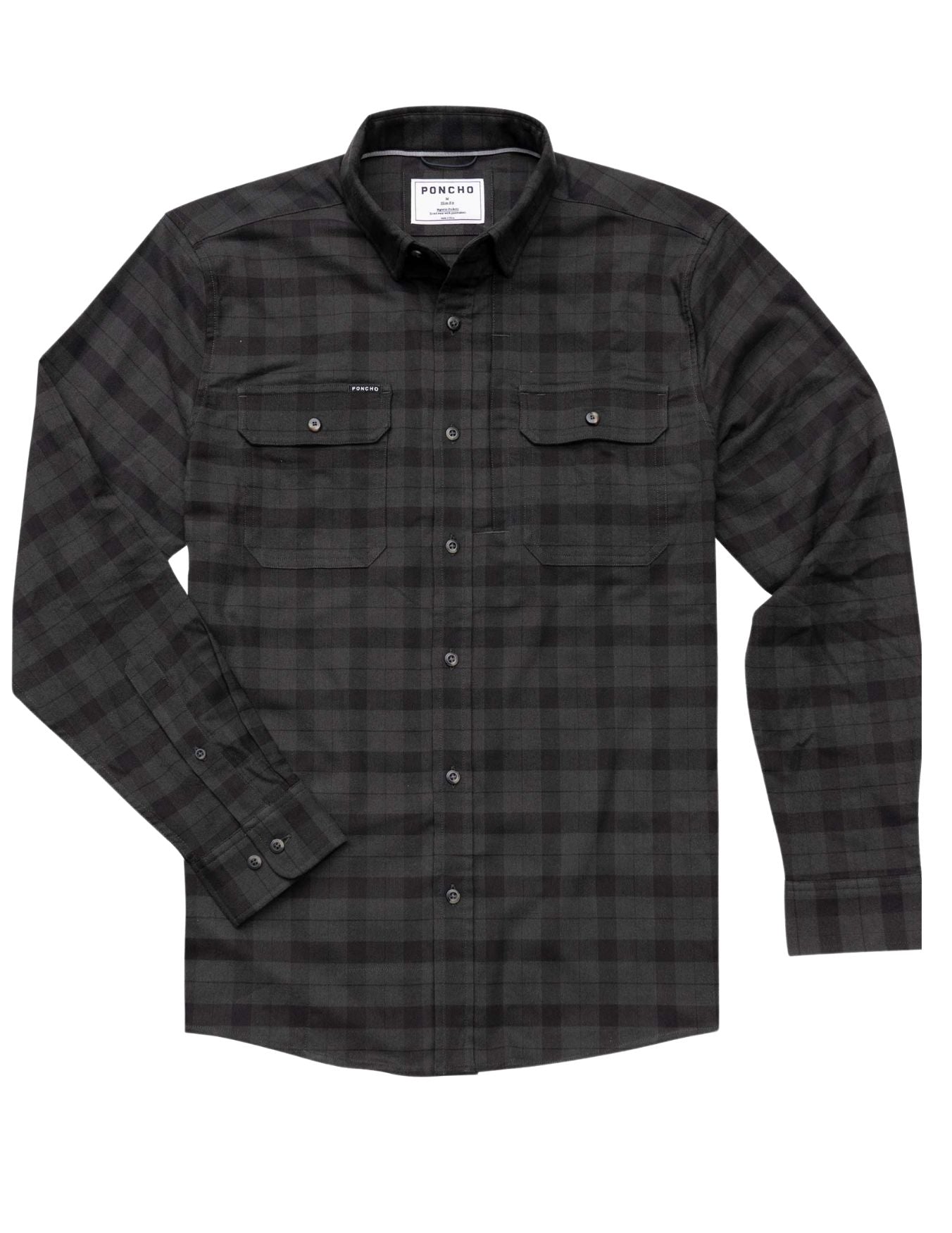 Poncho Mens The Black Canyon Flannel Shirt