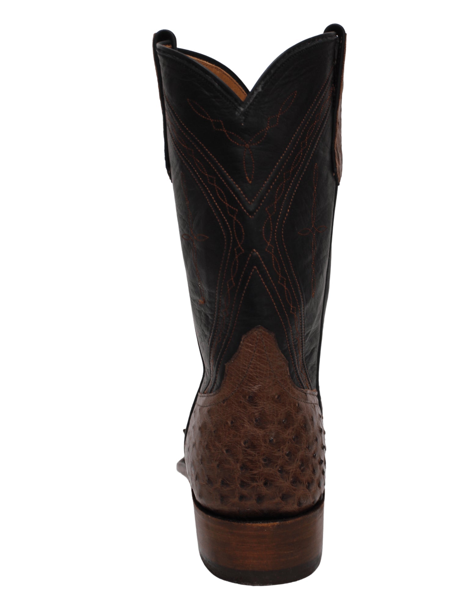Rios Of Mercedes Mens Cafe Americano Ostrich Roper Boots