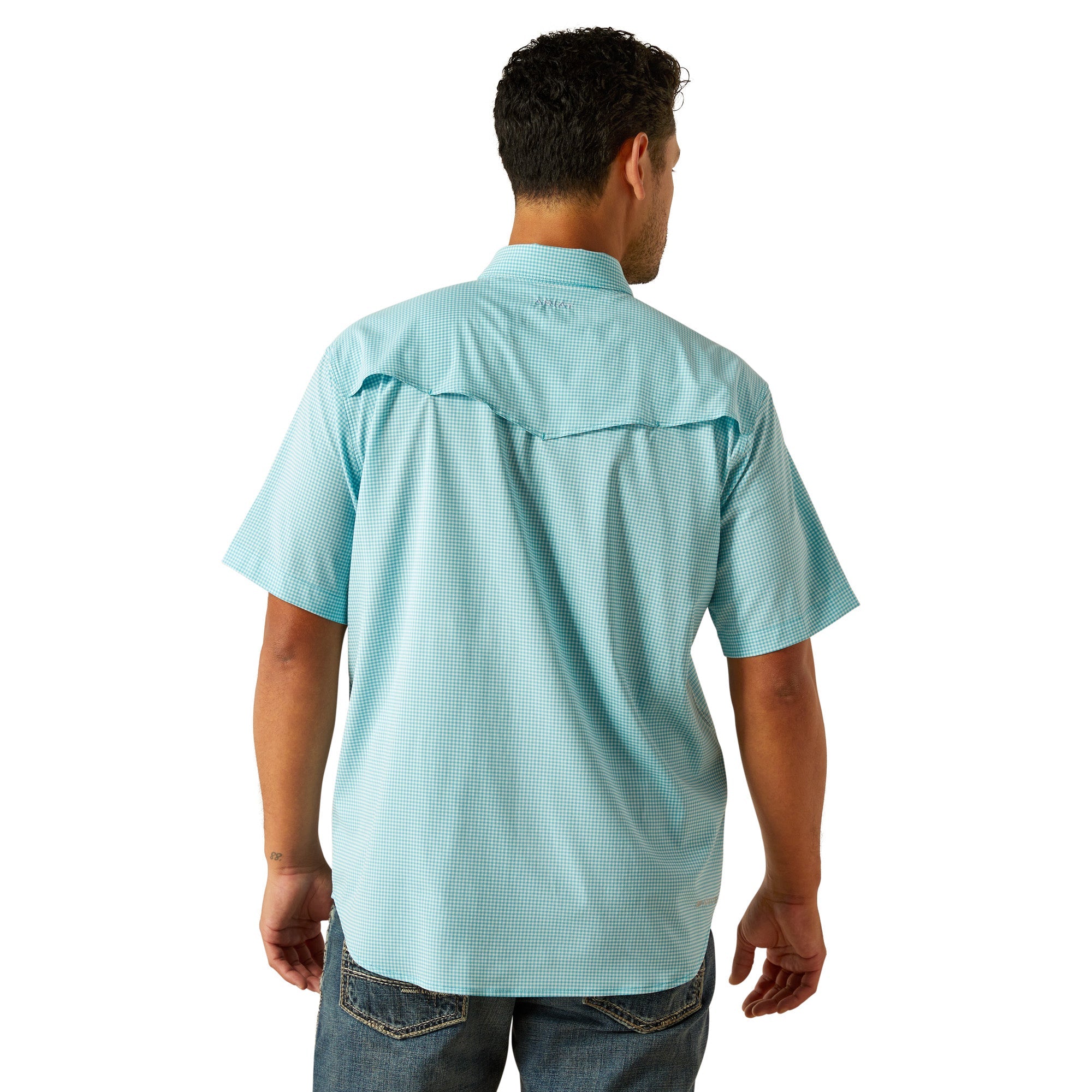 Ariat Mens Blue Western VentTEK Classic Fit Shirt