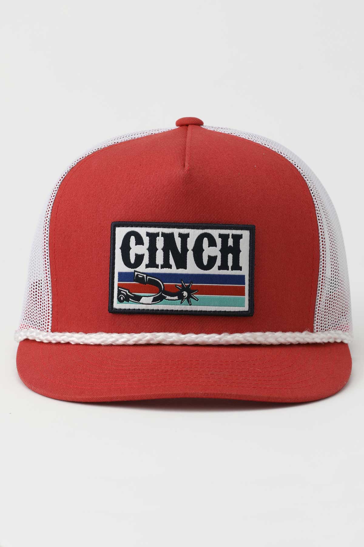 Cinch Mens Red Trucker Hat