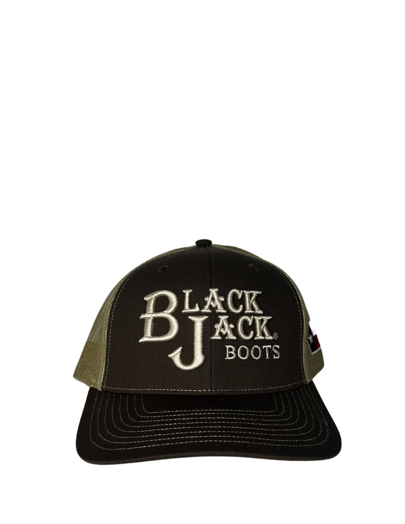 Black Jack Mens Brown Logo Cap