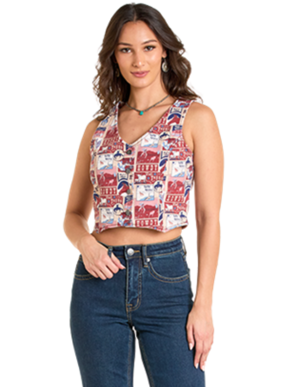 Panhandle Womens American Vest