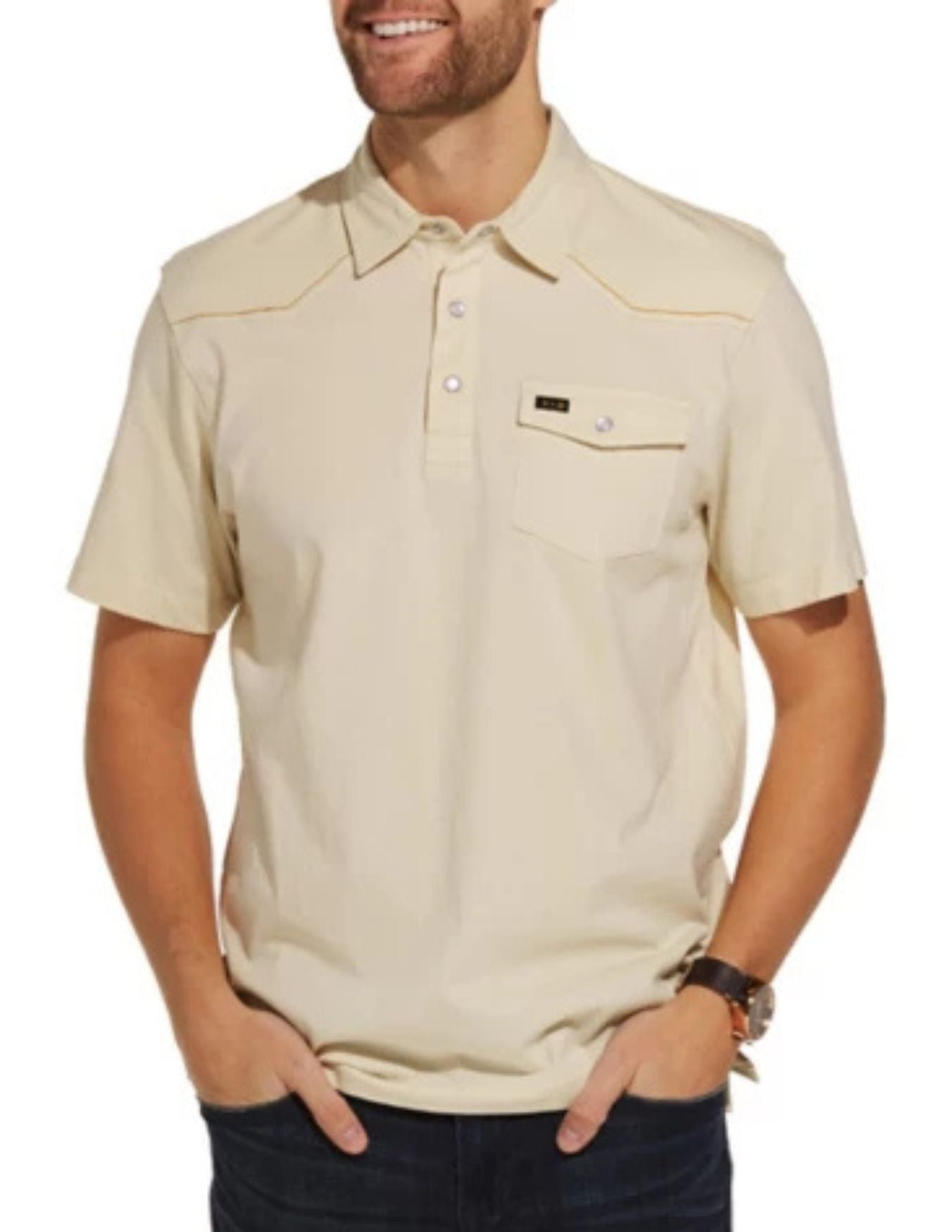 Howler Bros Mens Sand Ranchero Polo