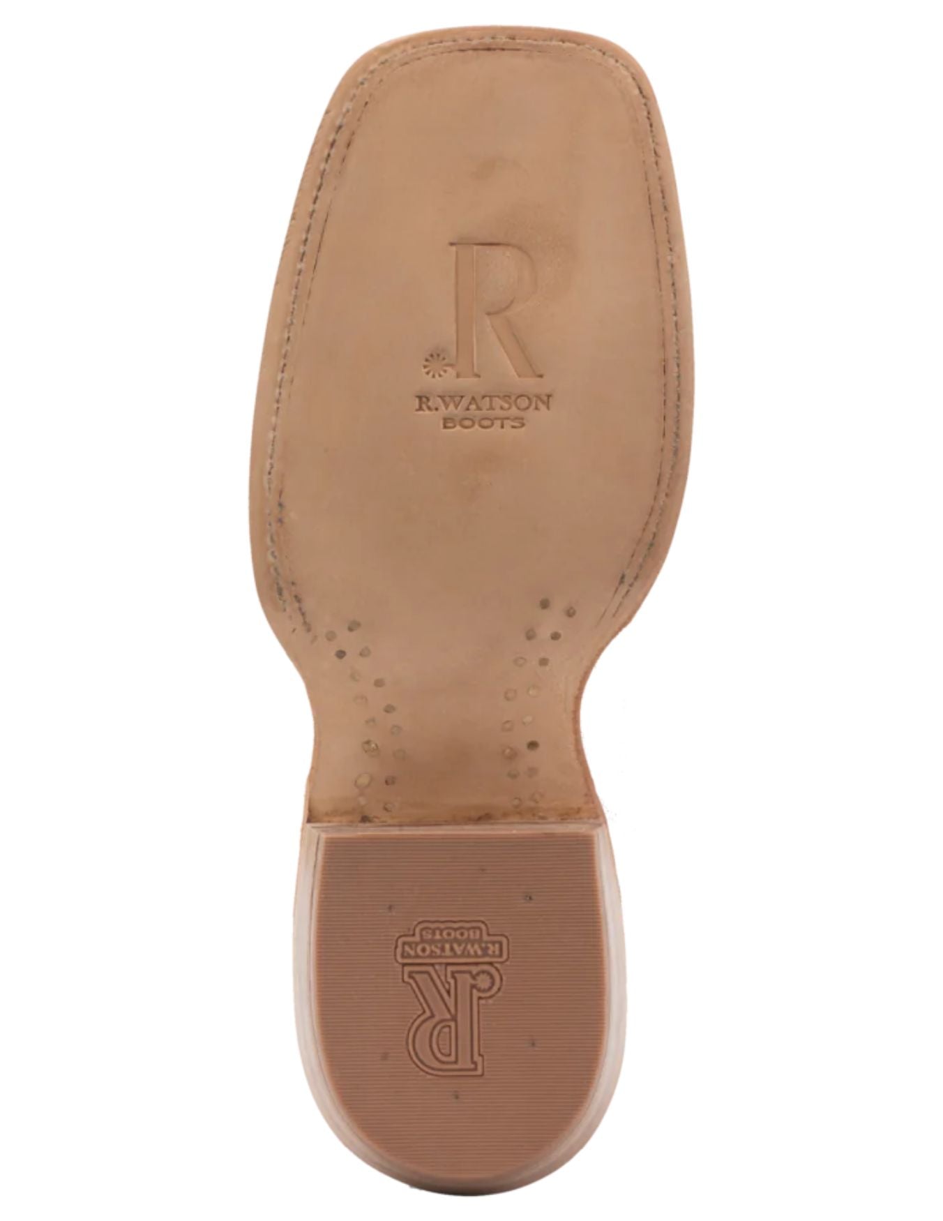 R. Watson Mens Antique Saddle Full Quill Ostrich Boots