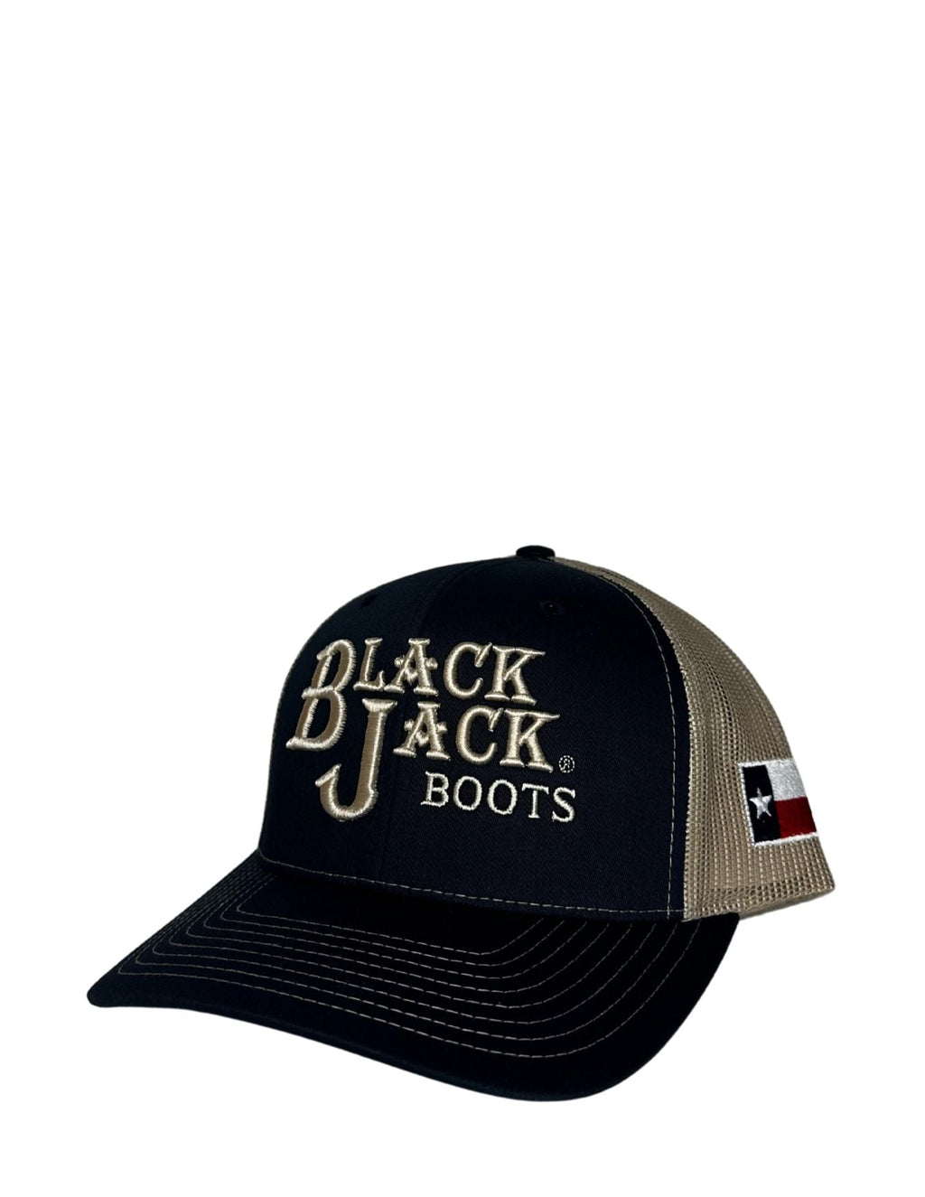 Black Jack Mens Navy Logo Cap