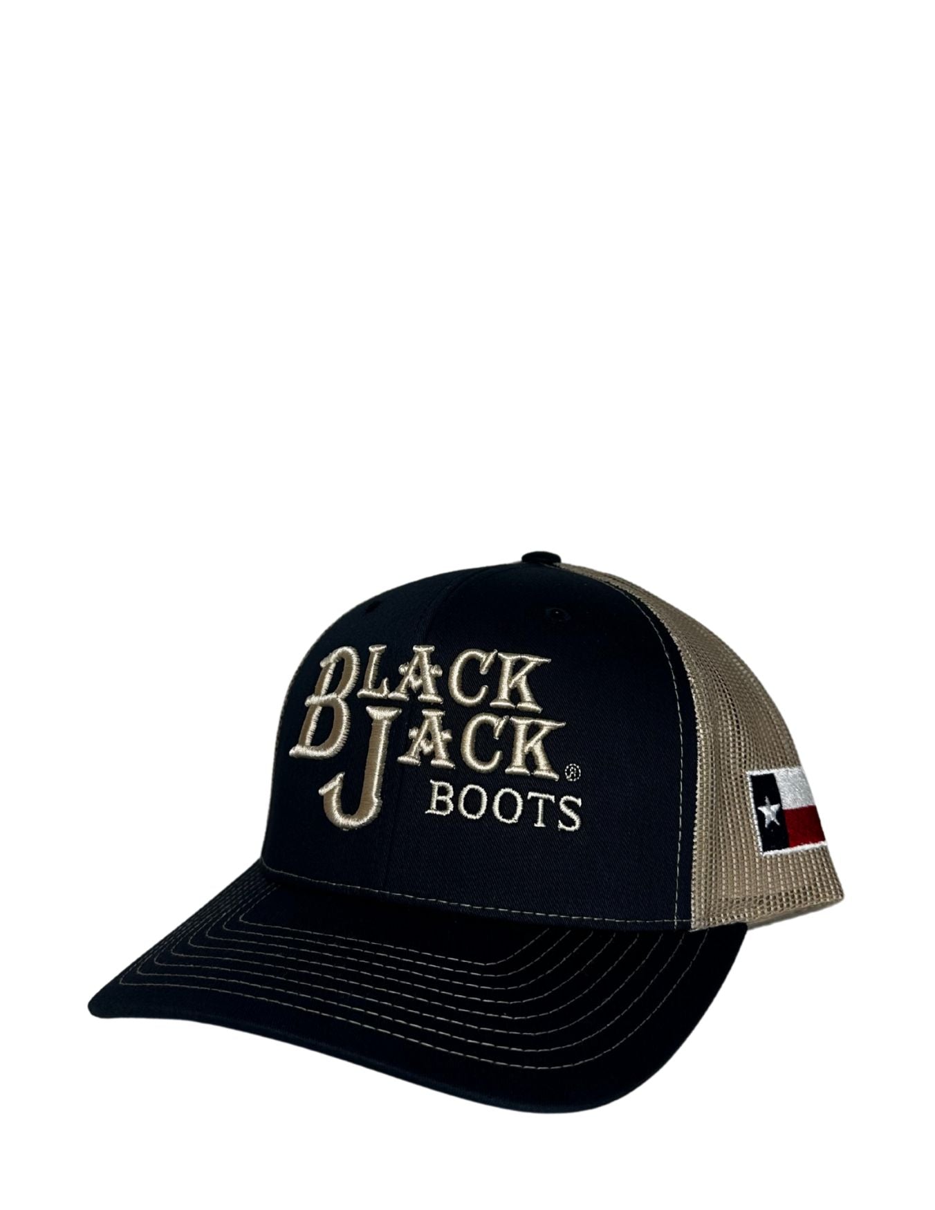 Black Jack Mens Navy Logo Cap