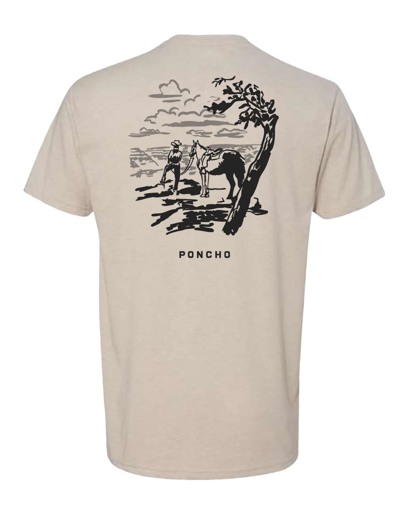 Poncho Mens Headed West T-Shirt