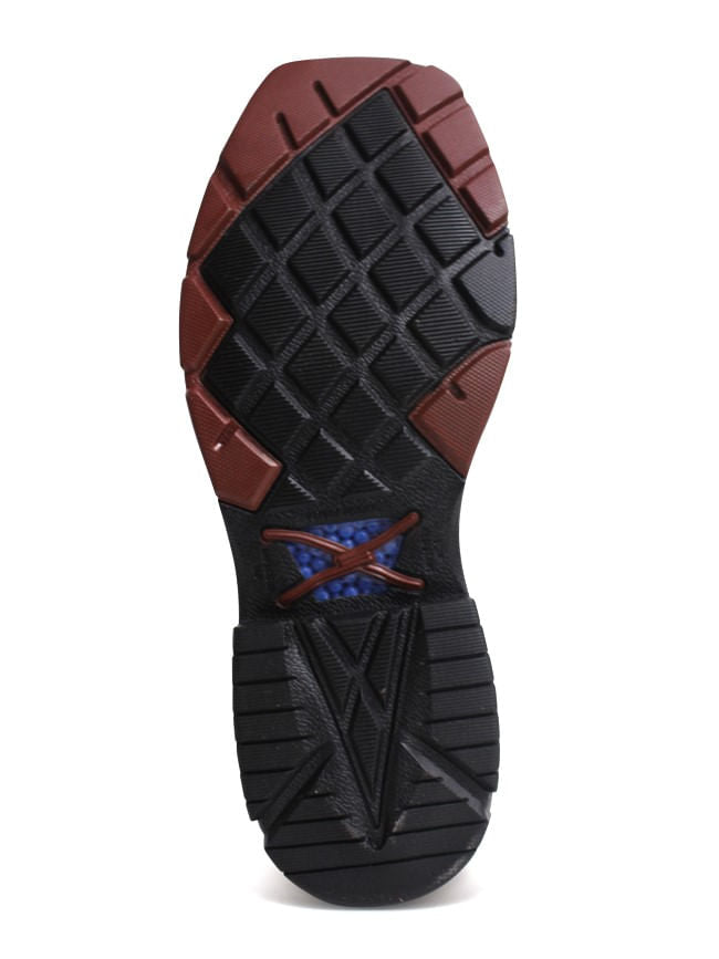 Twisted X Mens Ostrich and Black Cross Stitch Composite Toe Work Boots