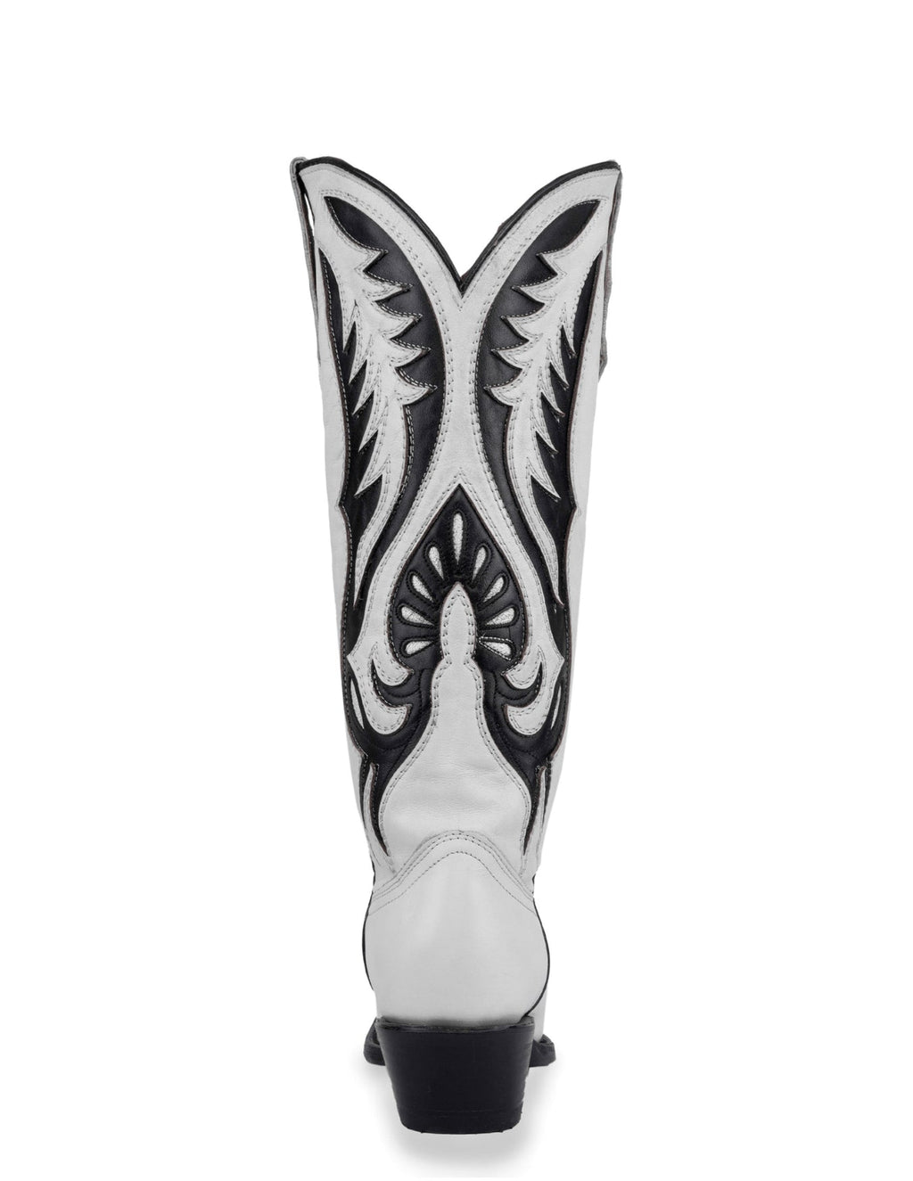 Corral Womens White Black Inlay Boots