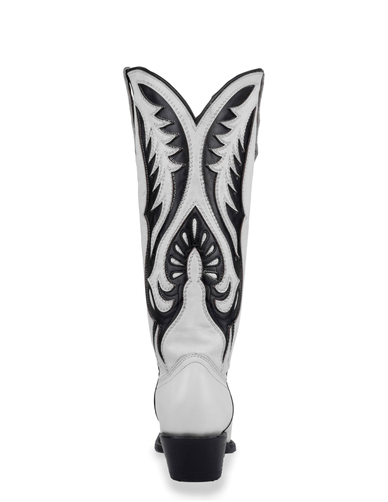 Corral Womens White Black Inlay Boots