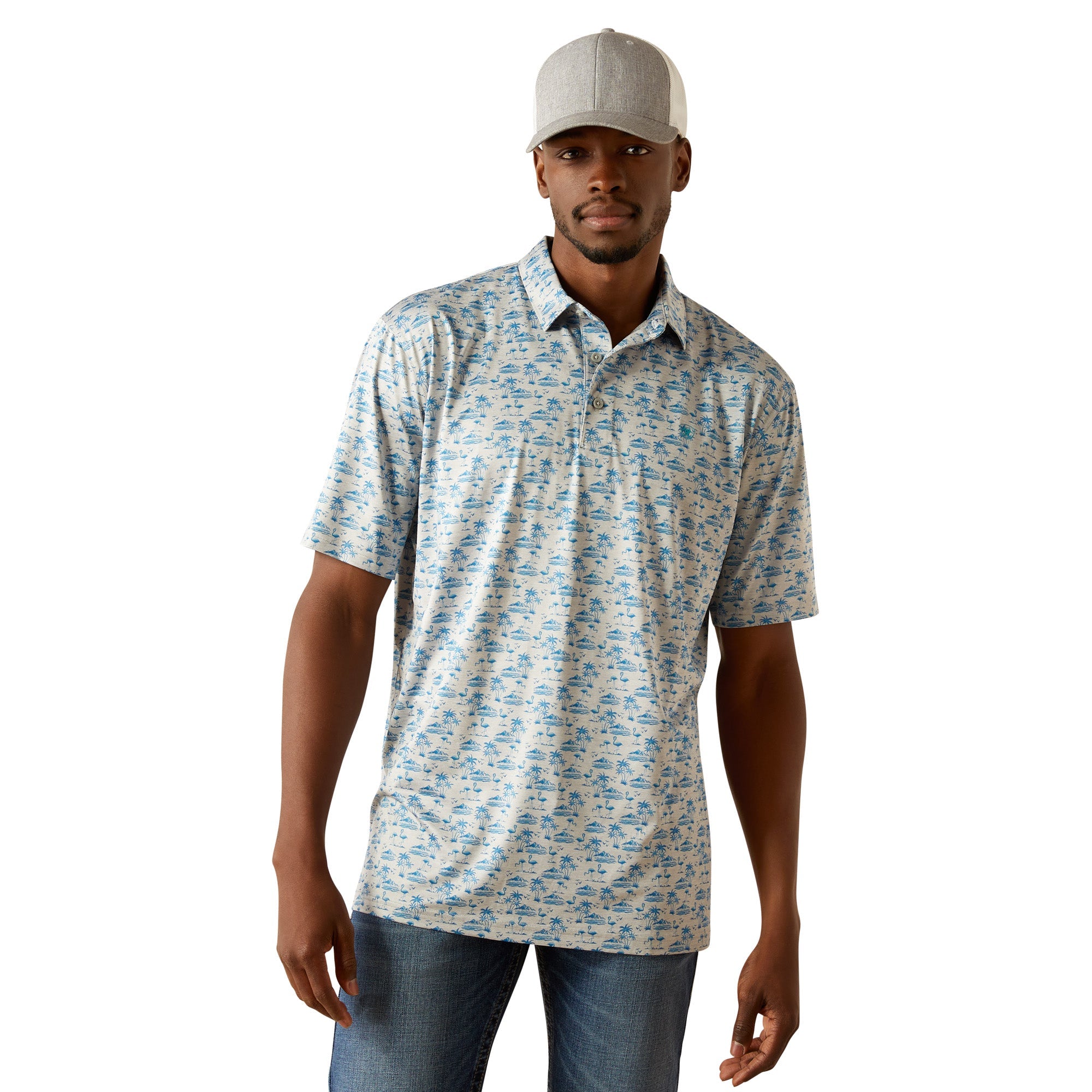 Ariat Mens Charger 2.0 Printed Polo