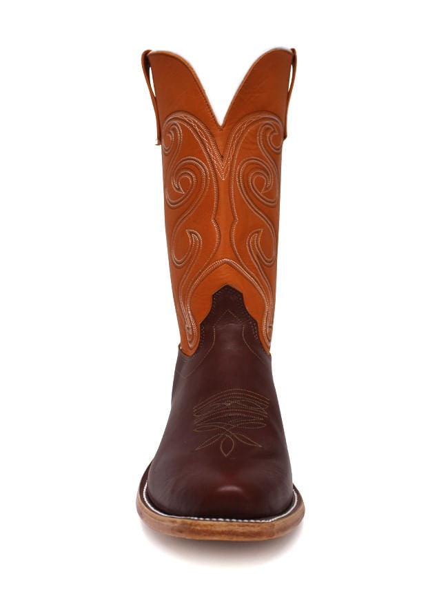 Olathe Mens Latigo Orange Waxy Kansas Boots