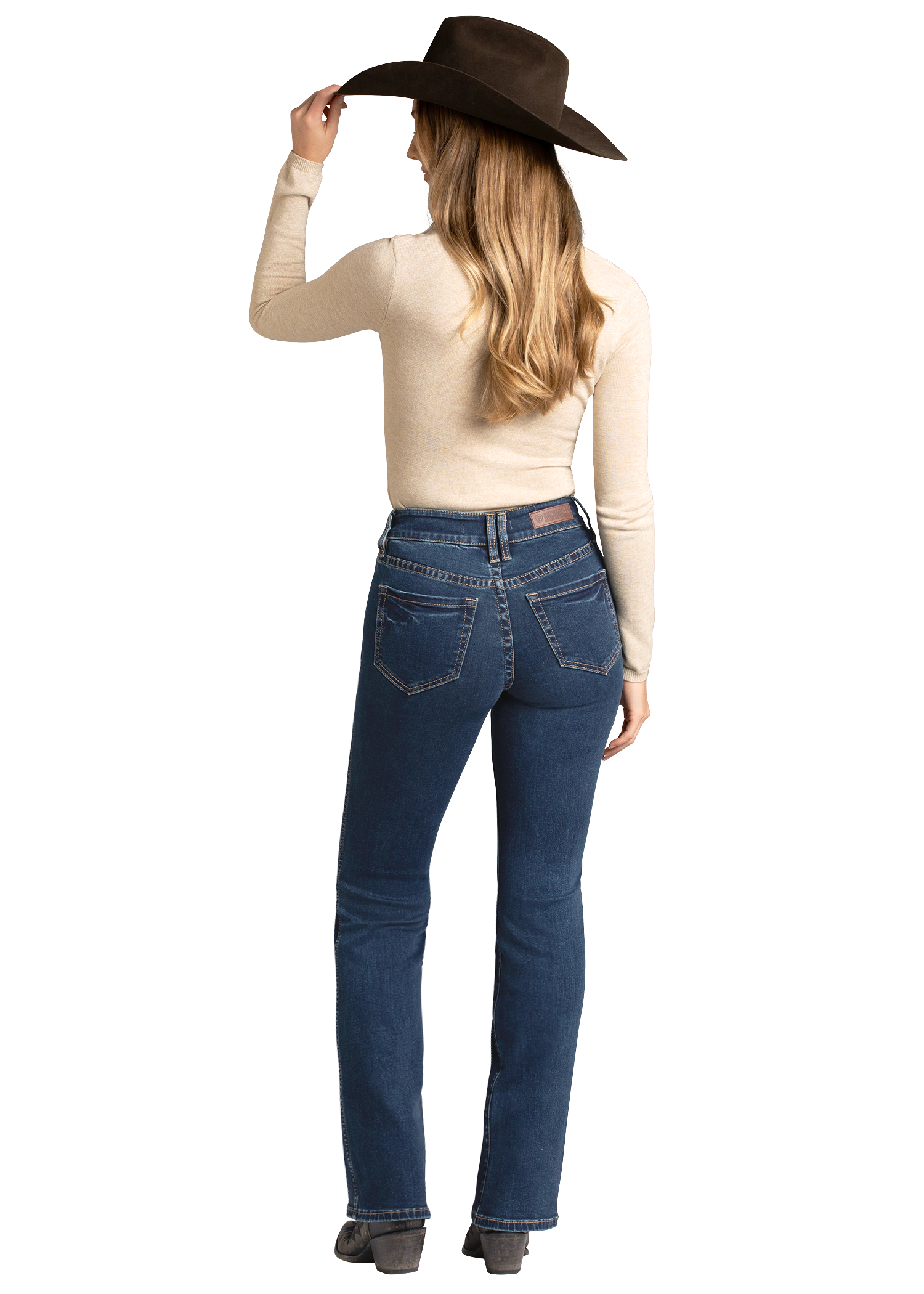 Panhandle Womens Dark Wash Bootcut Jeans