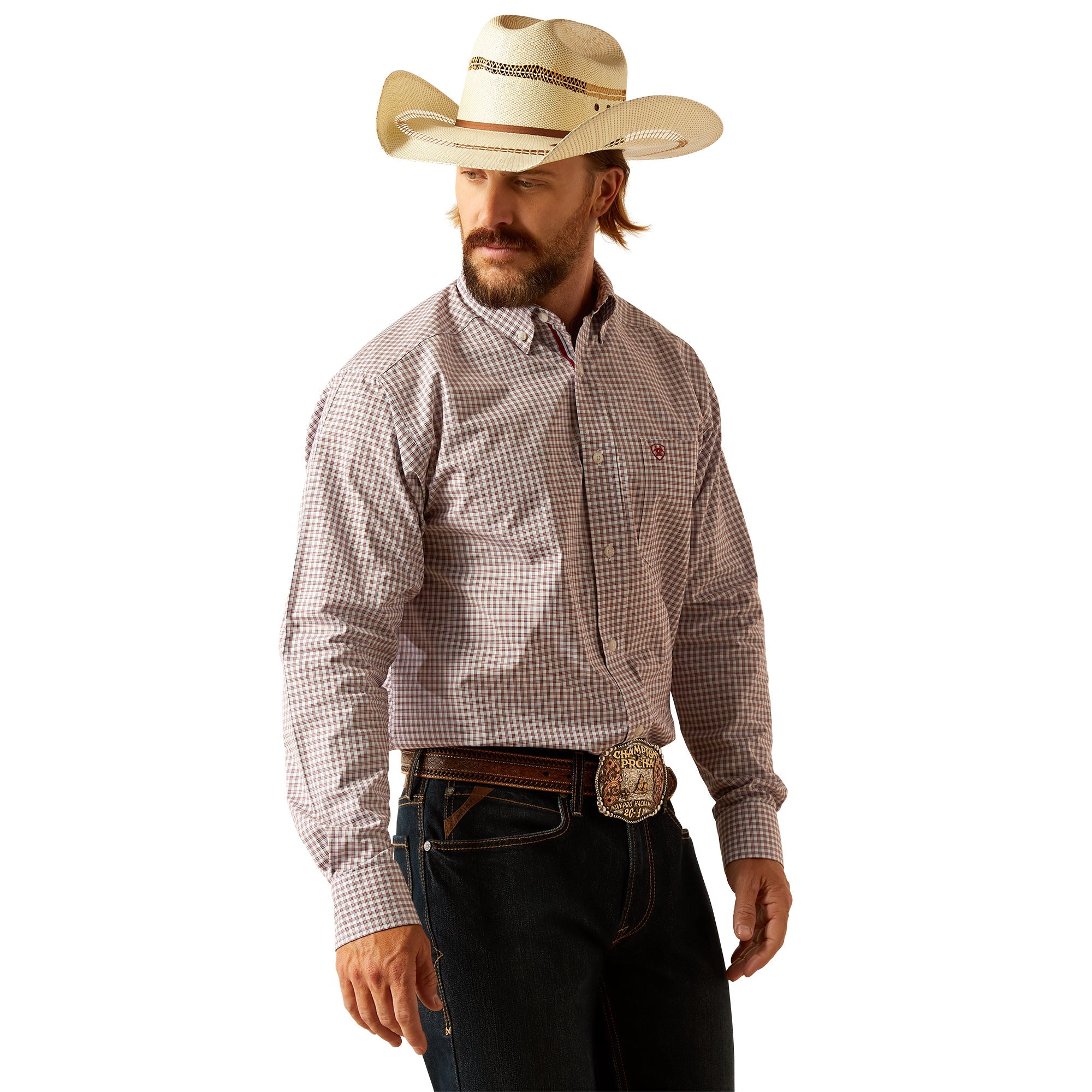 Ariat Mens Brick Pro Series Glen Classic Fit Shirt