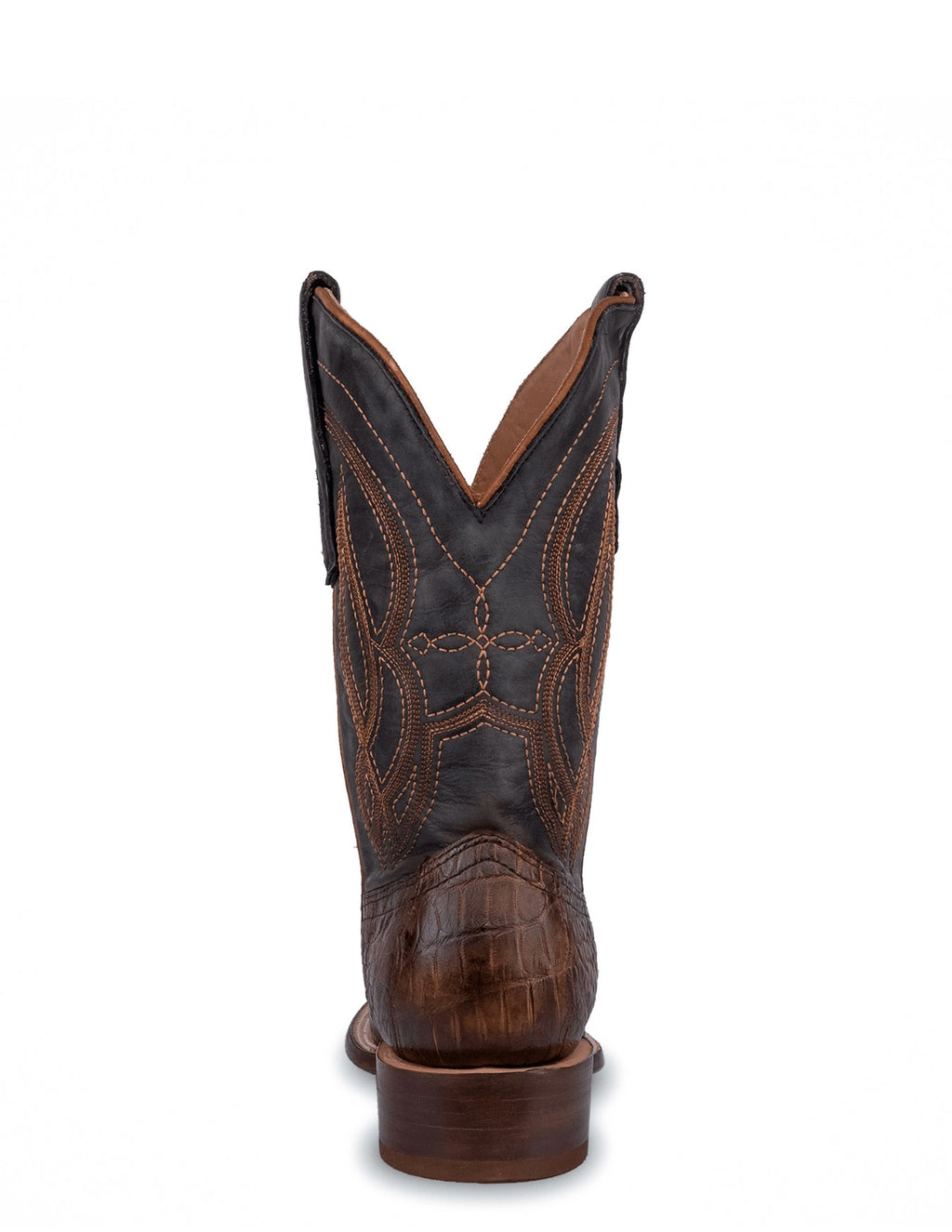 Corral Mens Honey Black Alligator Embroidery Boots