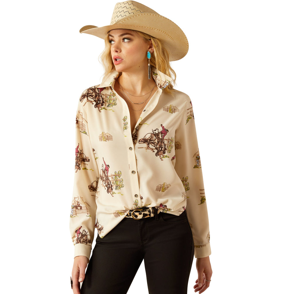 Ariat Womens Western Homestyle Long Sleeve Shirt