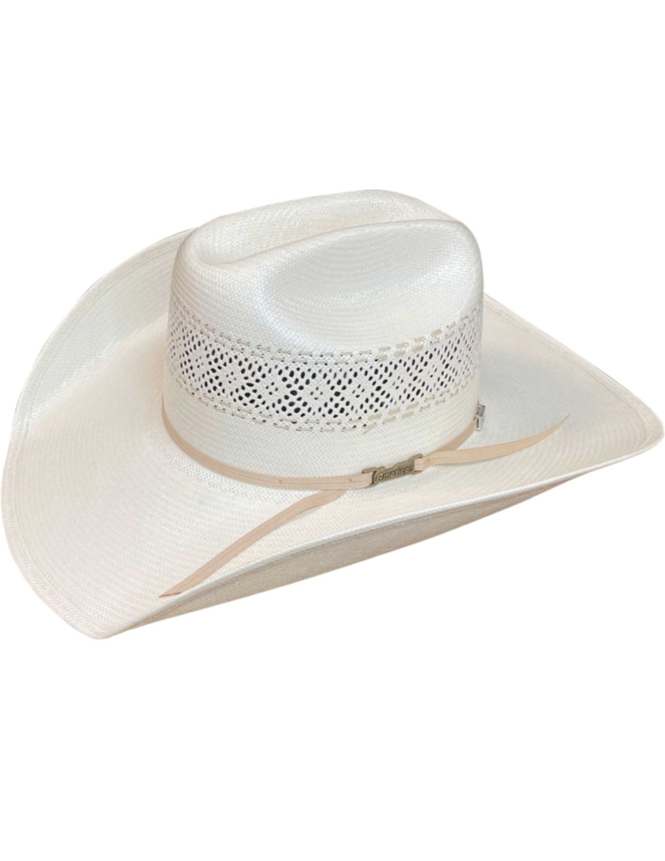 American Hat Company Champagne Band Straw Hat