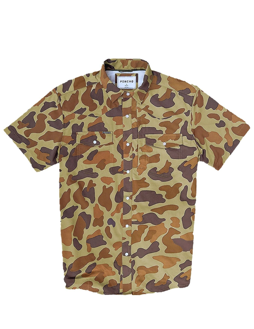 Poncho Mens The Paloma Camo Short Sleeve Shirt