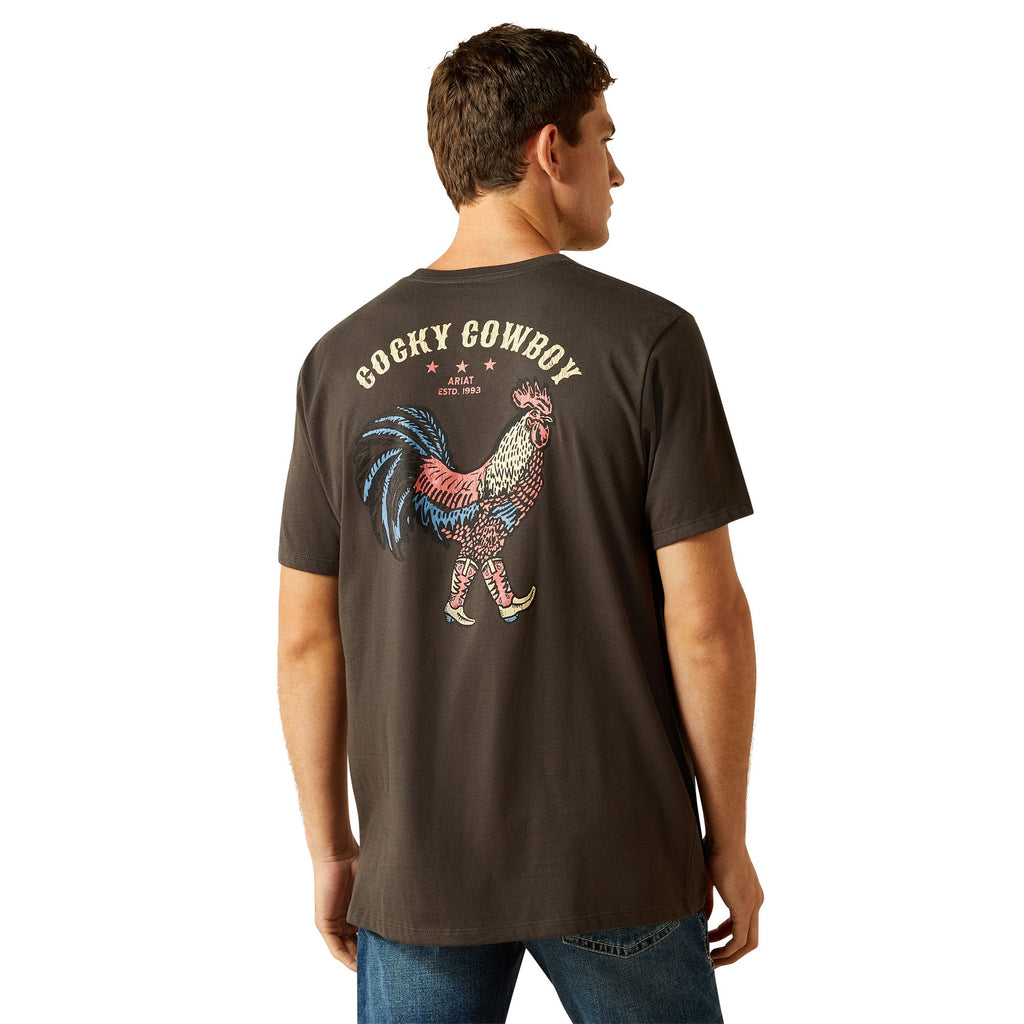 Ariat Mens Vintage Black Cowboy Cocky T-Shirt